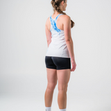 Womens Arctic Blue Cool Dri Run Singlet