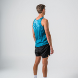 Mens Forest Green Dri Fit Run Singlet