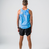 Mens Sky Blue Dri Fit Run Singlet