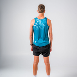 Mens Forest Green Dri Fit Run Singlet