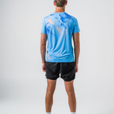 Mens Sky Blue Dri Fit Run Tee