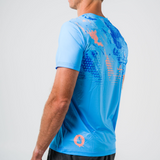 Mens Sky Blue Dri Fit Run Tee