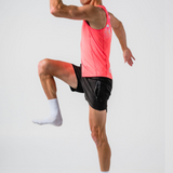 Mens Tangerine Sky Fit Run Singlet