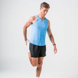 Mens Sky Blue Dri Fit Run Singlet