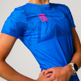 Womens Blue Cool Dri Run Tee