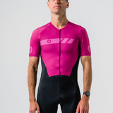 Mens Burgundy Aero Tri Suit