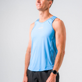 Mens Sky Blue Dri Fit Run Singlet