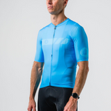 Mens Neon Blue Aero Jersey