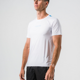 Mens Arctic Blue Dri Fit Run Tee