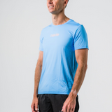 Mens Sky Blue Dri Fit Run Tee