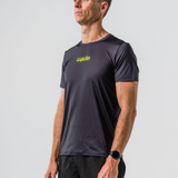 Mens Jet Black Dri Fit Run Tee