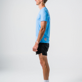 Mens Sky Blue Dri Fit Run Tee