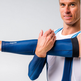 Navy Fleece Arm Warmers